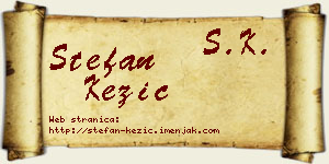 Stefan Kezić vizit kartica